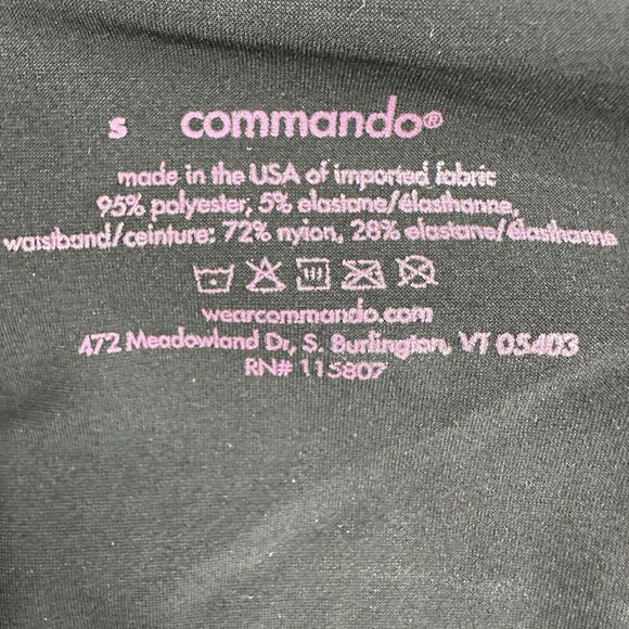 Commando Faux Leather Leggings Womens Small Black Stretch Perfect Control Pants - Picture 11 of 11